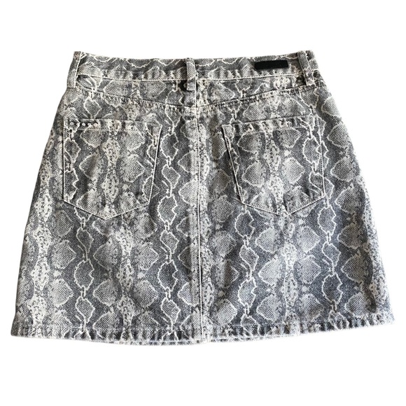BLANK NYC The Jane Cotton Mini Skirt in Snake Along 85WK0181 Women’s Waist 27 - Picture 5 of 8